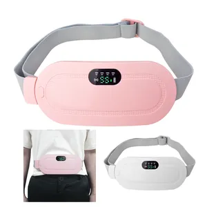 Display Digital portátil Cordless Menstrual Aquecimento Pad Rápido Aquecimento Massagem Período Cintura Wrap Belt Mulheres Menstrual Alívio Da Dor