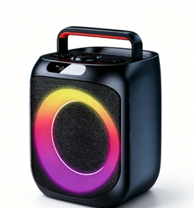 Caja de Subwoofer de 6.5 Pulgadas Amplificada con Luces LED de Colores Intermitentes, Altavoz de Plástico Profesional Tipo <span class=keywords><strong>Boombox</strong></span> 3 - Product Image 2