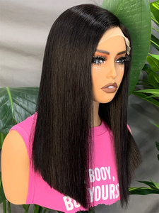 FH 5x5 Lace Front Straight Raw <b>Human</b> Hair Bob <b>Wigs</b> 8-20inch Glueless <b>Human</b> Hair <b>Wig</b> - Product Image 2