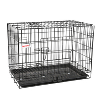 Cage pliante en fil métallique pour plusieurs tailles commerciale robuste pour animaux de compagnie grande Cage pour chien de haute qualité de haute qualité à vendre Cage pour animaux de compagnie bon marché
