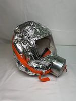 Masque de protection anti-incendie Ansu XHZLC40 en PVC certifié CE, pour une utilisation de 30 à 60 minutes, équipement de sécurité d'urgence pour la lutte contre les incendies
