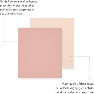 Livre de souvenirs en lin personnalisé, album photo personnalisé pour bébé avec pochettes pour 300 photos de 4x6 pouces - Product Image 2