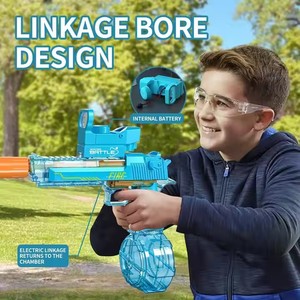 Powerful Automatic Water Ball Guns LED Lights <b>Kids</b> Summer Outdoor Party Gifts Electric Pistol Plastic Electric <b>Bubbles</b> - Product Image 4