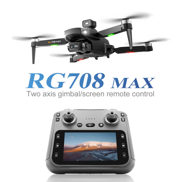 RG708MAX Beginner Drone Brushless Quadcopter GPS Positioning Touchscreen Remote Control Aerial Photography Obstacle Avoidance