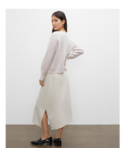 Fabricante de <span class=keywords><strong>ropa</strong></span> tejida de <span class=keywords><strong>Cachemira</strong></span> para mujer, suéter de cuello redondo, suéter de <span class=keywords><strong>Cachemira</strong></span> con hombros caídos - Product Image 4