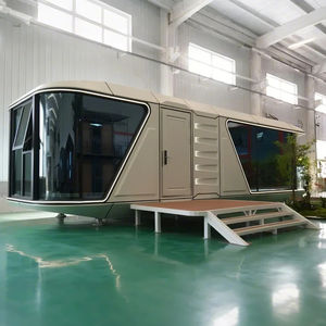 Listo para enviar Contenedor pequeño móvil portátil de lujo <span class=keywords><strong>Castillo</strong></span> Villa 2 dormitorios Espacio Casa de cápsula prefabricada - Product Image 5