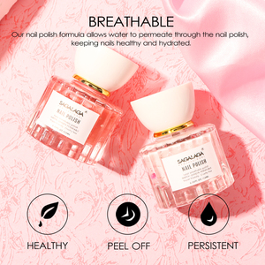 Esmalte de Uñas Halal Profesional Permanente 210 Colores a Base de Agua Bajo Olor Despegable 18-Free para Niños con <span class=keywords><strong>Brillo</strong></span> Intenso - Product Image 6