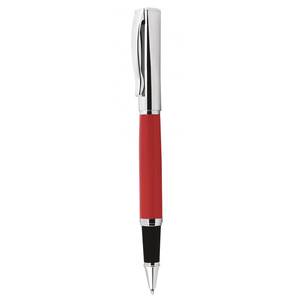 Penna Roller in Ottone Rosso e Cromato per Scrittura - Product Image 1