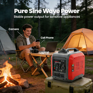 E-XIAPU 2KVA 12โวลต์มอเตอร์ไฟฟ้ากระแสตรง4จังหวะไฟฟ้ากระแสสลับเฟสเดียว230โวลต์แบบพกพาเครื่องกำเนิดไฟฟ้าเงียบสำหรับบ้าน - Product Image 3