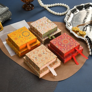 Caja flotante de PE antioxidante con grabado de joyería heredada estilo corte, tipo cajón cuadrado extraíble, para pulseras de cuentas de Buda - Product Image 2