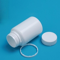 Capsule pharmaceutique en PEHD blanc opaque avec bouchon à vis, 20 ml-200 ml, 30 cc, 50 cc, avec impression sérigraphique pour le stockage de médicaments et de pilules