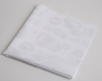 Prix compétitif, bonne qualité, tissu de literie d'hôtel en satin jacquard blanc pur 300T en coton