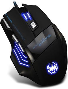 RGB Spectrum Backlit Ergonomic <b>Computer</b> Gamer <b>Mouse</b> <b>Mice</b> Programmable 7 Backlight Modes High Performance Wired Gaming <b>Mouse</b> - Product Image 6