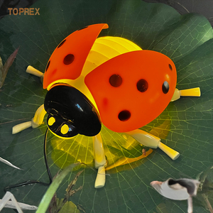 Lámpara Decorativa de Jardín con Forma de Mariquita LED Roja y Amarilla, Luz Navideña para Exteriores con Clasificación IP65 - Product Image 4
