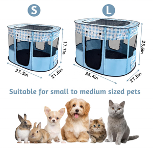 Parc <span class=keywords><strong>portable</strong></span> Pop-up pour animaux de compagnie avec fermeture à glissière motif solide moderne Style simple <span class=keywords><strong>Cage</strong></span> tente sac de transport à la main inclus - Product Image 3