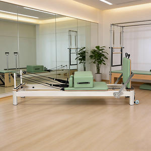 Reformer <span class=keywords><strong>de</strong></span> Pilates en aluminium <span class=keywords><strong>de</strong></span> haute qualité, <span class=keywords><strong>pliable</strong></span>, pour le yoga et le fitness - Product Image 4