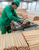 Vente en gros de tiges en bois, longueur 48 pouces, diamètres de 3,2 mm à 22,2 mm, directement de l'usine, idéales pour la fabrication de meubles, le bricolage et le jardinage