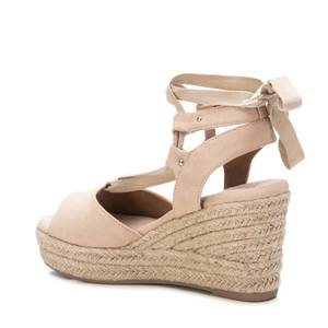 Sandalias de Plataforma con Cuña para Mujer, Color Beige, Modelo 170771, Estilo Espadrille, Zapatos de Verano - Product Image 3