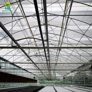 Serres agricoles de mur de verre de cadre en aluminium préfabriqué de Multispan de grand espace d'usine avec le système croissant hydroponique - Product Image 5