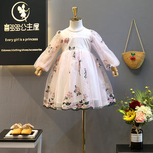 Nuevos Vestidos Modernos Bordados para Niñas, Vestidos de Fiesta con Flores para Niñas, Imágenes de Vestidos para Niñas, Compra Directa de Proveedor Chino - Product Image 2