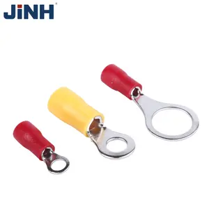 Jinh anel níquel banhado, alta qualidade, rv, isolado, latão, cobre, pvc, spade, blocos terminais