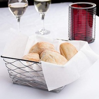 Serviettes de table en papier naturel blanc, aspect lin, 1 plis, pâte de bois vierge, Airlaid, 6 plis, emballage en sachet