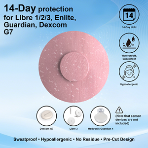 CGM-Patch 30 Stück Rosa Sensorpflaster für das Arm |   Wasserdichter Klebstoff für Dexcom G7/Libre1-3/<span class=keywords><strong>Enlite</strong></span> |   14 Tage Schutz | - Product Image 2