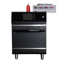 Four à micro-ondes commercial à convection rapide pour comptoir, cuisson rapide pour pizzas et sandwichs