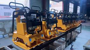 इलेक्ट्रिक/गैसोलीन/डीजल कंपन प्लेट कम्पेक्टर मोबाइल मिनी रोड रोलर मिट्टी कंपन संघटक प्लेट - Product Image 5