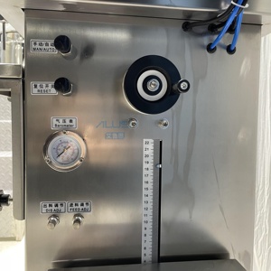 Machine de remplissage semi-automatique pneumatique à agitation et chauffage à température constante pour crème, cire, baume, pommade, gel et pâte - Product Image 5