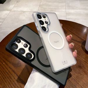 Custodia per Telefono con Ricarica Wireless Magnetica Opaca per Samsung <span class=keywords><strong>Galaxy</strong></span> S25 Ultra S24 Plus <span class=keywords><strong>S23</strong></span> con Protezione per Obiettivo Fotocamera - Product Image 5