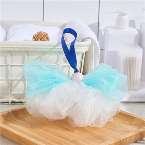 OEM Soft PE Schaum netz Loufa Bad Schwamm Dusche Bubble Maker Bouquet Ball Peeling Scrub ber E16 Kunden spezifische Schneid verarbeitung - Product Image 2