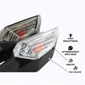 Feux de clignotants LED pour motos Z900 Z250 Z1000 SL Z650 Ninja <span class=keywords><strong>650</strong></span> 400 <span class=keywords><strong>ZX6R</strong></span> Versys 1000, rénovation/mise à niveau, nouveau, garantie de 12 mois - Product Image 4