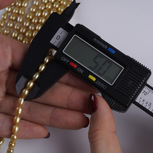 Hebra de Perlas de Agua Dulce Naturales en Forma de Arroz de Color Dorado <span class=keywords><strong>Southsea</strong></span> de 4-5 mm para la Fabricación de Joyas - Product Image 6