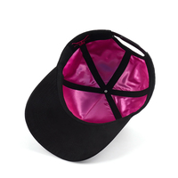 Casquette de baseball personnalisée en gros ODM OEM avec doublure en satin, logo brodé 3D, cinq panneaux structurés, visière incurvée, chapeau de sport Dot Fruit