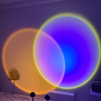 Lumière du soleil arc-en-ciel led, veilleuse, fonctionnement par USB, pour Table, café, SPA, boutique de beauté, vlog, arrière-plan de vidéo, décoration murale