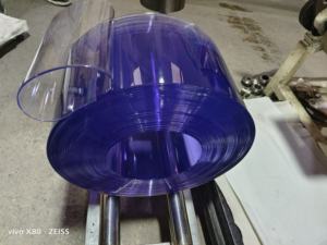 ฉนวนกันความร้อนกระจกหน้าพลาสติกใสเครื่องปรับอากาศพีวีซีม้วนม่านประตู - Product Image 5