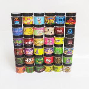 Botol Kemasan Grosir 3.5g Stiker Hologram 3.5 <span class=keywords><strong>Gram</strong></span> 100ml Stoples Plastik Tipis Mint untuk Wadah Bunga Herbal Kering dengan Stiker - Product Image 1