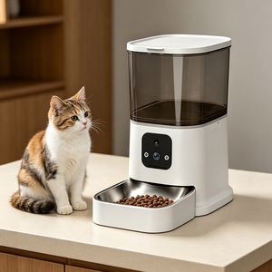 Smart Pet Feeder Camera Pet Smart Feeder Pet Feeder Automatic Dustproof Sealed Grain Tank Structure - Product Image 1