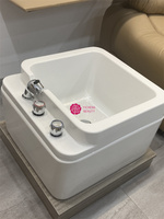 Bassin de pédicure professionnel en acrylique Yicheng pour salon, cuve de pédicure profonde avec massage pour spa des pieds et salon de manucure