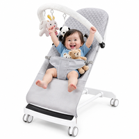 Chaise berçante pour bébé avec musique Bluetooth, chaise apaisante pour nouveau-né, inclinable à angle réglable