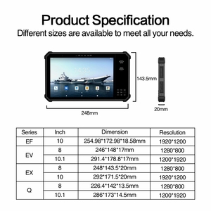 MTK Bộ Vi Xử Lý 8-Inch Công Nghiệp <span class=keywords><strong>Android</strong></span> Tablet PC Với Máy Quét Dấu Vân Tay IP68 Không Thấm Nước Rugged Cho Sử Dụng Ngoài Trời - Product Image 4