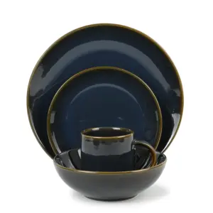 Ensemble de table en céramique de Chine fournisseur ensemble de table en céramique de forme ronde ensembles de vaisselle vintage