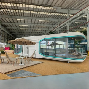 <span class=keywords><strong>Casa</strong></span> Cápsula Espacial Panorámica de Cristal, <span class=keywords><strong>Casa</strong></span> Modular Prefabricada Portátil de Lujo para Viajes, Campamentos y Hoteles - Product Image 4