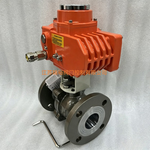 Vanne à boisseau sphérique électrique Qianjin Q941F-16C DN80 antidéflagrante avec doublure fluorée pour le contrôle marche/arrêt dans le traitement chimique et l'eau - Product Image 4