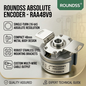 Encodeur Rotatif Incrémental RAA48 17 bits 23 bits Optique Multi-tours pour Moteur et Machine Protocole BiSS-C Modbus IP50 - Product Image 4