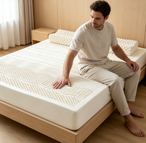 Natural Latex Orthopedic <strong>Mattress</strong> <strong>Single</strong>/Double Tatami-Style Soft <strong>Firm</strong> One-Piece Design 15cm Thick Bedroom Use - Product Image 4
