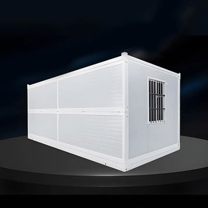 Mini casa contenedor plegable prefabricada apilable ecológica, casa plegable prefabricada móvil portátil de construcción rápida, 1 dormitorio - Product Image 6