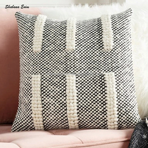 ผ้าฝ้าย100% Tufted โยนปลอกหมอนสำหรับห้องเด็กเป็นมิตรกับสิ่งแวดล้อม Boho เบาะปกออกแบบหมอนครอบคลุม - Product Image 2