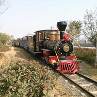 Train touristique électrique sur rails pour parc d'attractions, avec voies métalliques, certifié CE, capacité de 24 à 60 personnes, pour centre commercial et aire de jeux